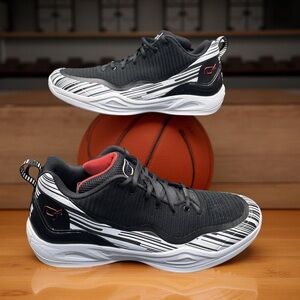 Q4 White Streak 495 LO Black White Basketball Shoes Size 16 BN Rare Big Size